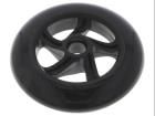 SCOOTER/SKATE WHEEL 144Ã—29MM BLACK electronic component of Pololu