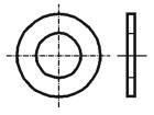 M2.5/BN1074 ~DIN125A      ~ISO7089     P electronic component of Bossard