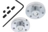 ALUMINUM MOUNTING HUB FOR 1/4? SHAFT M3 Robotics and Prototyping