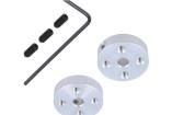 ALUMINUM MOUNTING HUB FOR 4MM SHAFT #4-4 Robotics and Prototyping