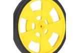 GMPW-Y YELLOW WHEEL WITH ENCODER STRIPES Accessories for Robotics and RC