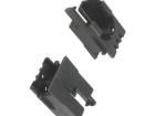 ROMI CHASSIS MOTOR CLIP PAIR - BLACK Accessories for Micromotors