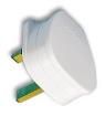 PLUG, 3A FUSED, WHITE 