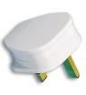 PLUG, 3A FUSED, WHITE Unclassified