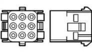 DME-F-09-SQ  Connectors