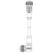 M12A08FL-12AFR-SDA05 Sensor Cables / Actuator Cables