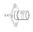 UG-185/U electronic component of Amphenol