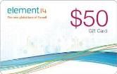 GIFT CARD 50 DOLLARS electronic component of ELEMENT