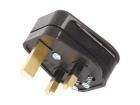 LT-327 3A PLUG BLK AC Power Plugs & Receptacles