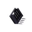 M2530R-04-BK Headers & Wire Housings
