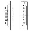 681S17W2103L001 D-Sub Mixed Contact Connectors