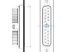 681S21W1203L001 D-Sub Mixed Contact Connectors