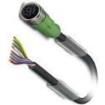 SAC-8P-10 0-PUR/M12FS BK Sensor Cables / Actuator Cables