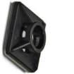 WT-BASE LS HF 4 BK Cable Tie Mounts