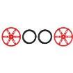 POLOLU WHEEL(20T, 4.8MM) - 40×7MM, RED  Robotics and Prototyping
