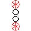 POLOLU WHEEL(20T, 4.8MM) - 40×7MM, RED Accessories for Robotics and RC