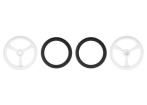 POLOLU WHEEL(20T, 4.8MM) - 60×8MM, WHITE  Robotics and Prototyping