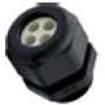 CD11A4-BK Cable Glands, Strain Reliefs & Cord Grips