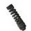 CF07GA-BK Cable Glands, Strain Reliefs & Cord Grips