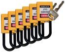SFTY PADLOCK NYLON 38MM SHA YELLOW 6/PAC  Tools & Supplies