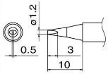 T12-D12 electronic component of Hakko