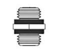033-0001-0001 RF Adapters - In Series