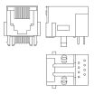 RJ45-8N-S electronic component of TE Connectivity