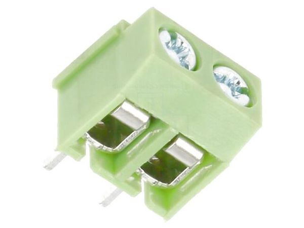 XY126V-2P 5.0MM GREEN  Connectors