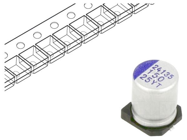 YT1E157M08010VR electronic component of Samwha