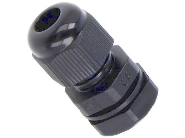 ZCG M12-6 PA66 Cable Glands, Strain Reliefs & Cord Grips