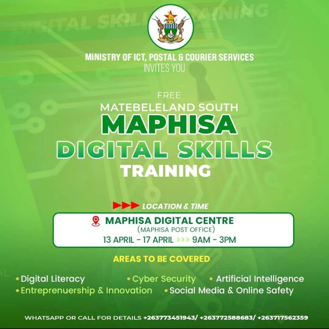 Free Digital Skills Training in Maphisa, Matabeleland South