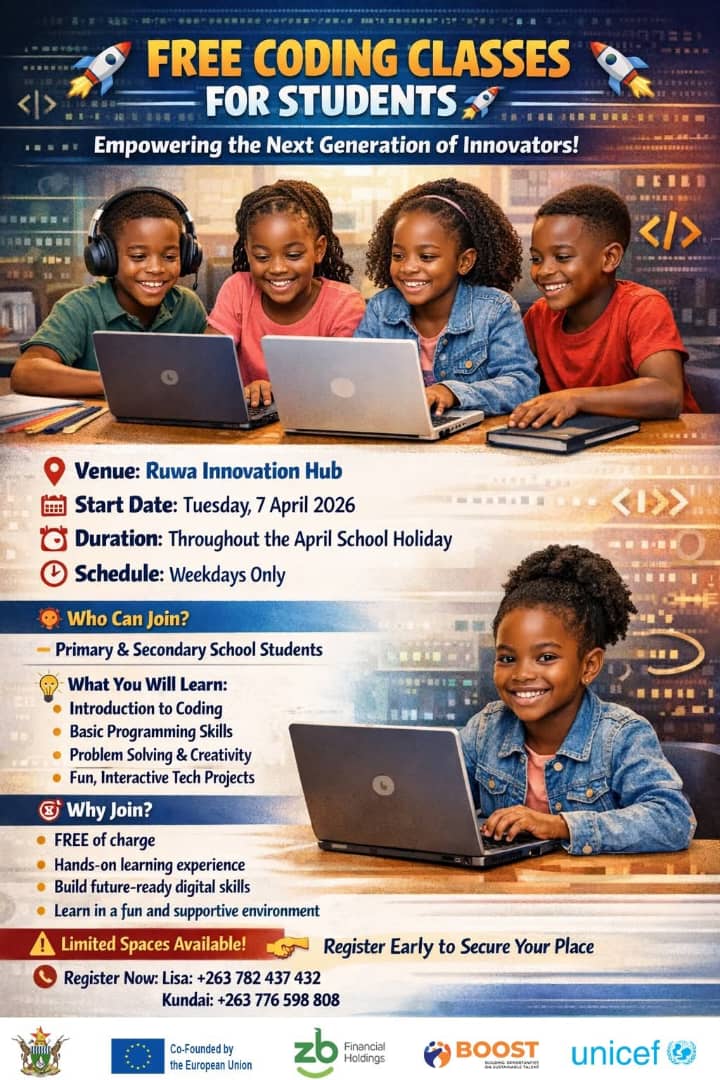 Free Coding Classes for Students at Ruwa Innovation Hub