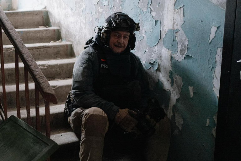 Міхал Пшедляцький, Костянтинівка, 2025. Фото: Тарас Ібрагімов / Michal Przedlacki / Facebook