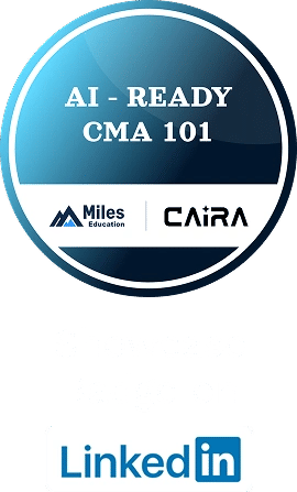AI ready batch CMA mobile badge