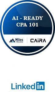 AI ready batch CPA mobile badge