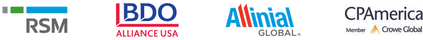 RSM, BDO Alliance USA, Allinial Global, CPAmerica