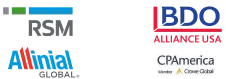 RSM, BDO Alliance USA, Allinial Global, CPAmerica (mobile)