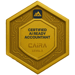 CAIRA Certified AI Ready Accountant Badge