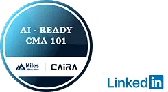 AI ready batch CMA mobile badge