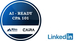 AI ready batch CPA mobile badge