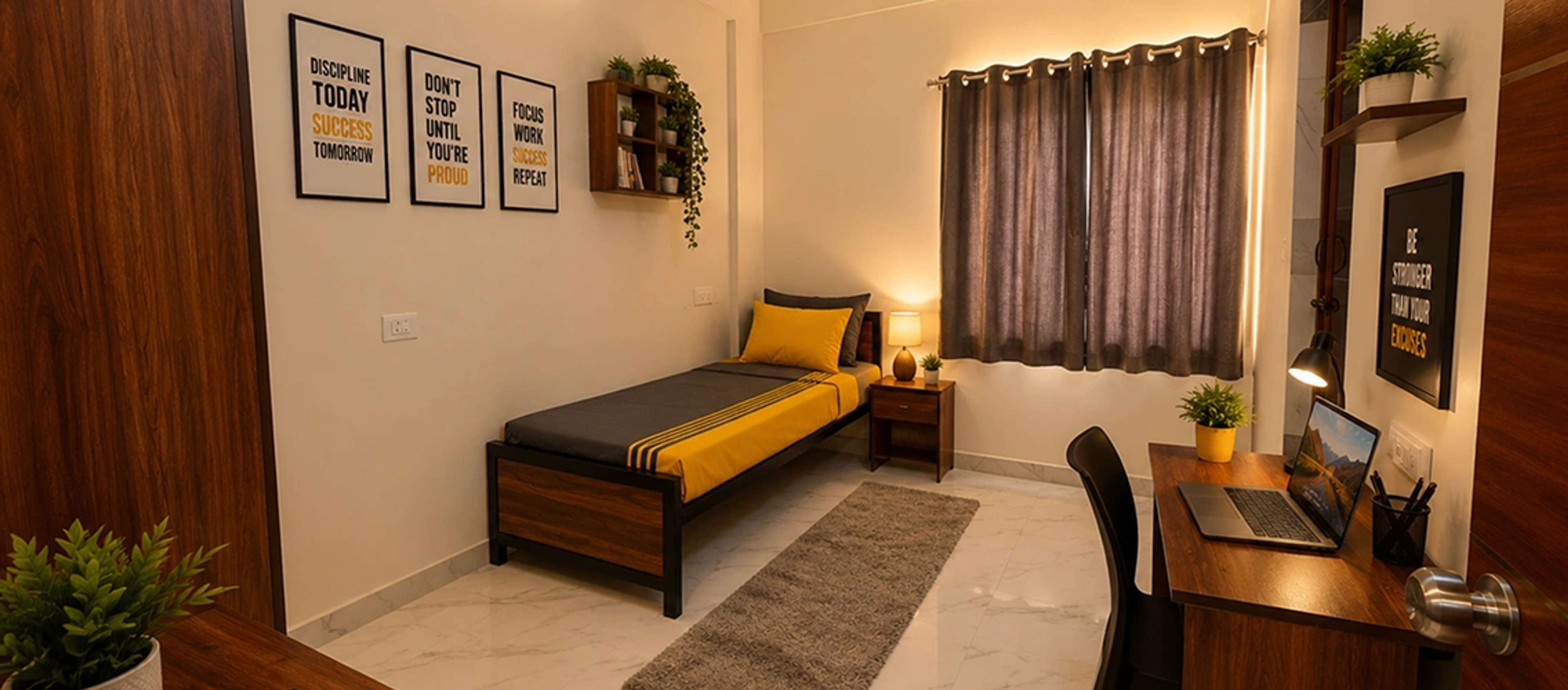 Whitefield living space, view 2