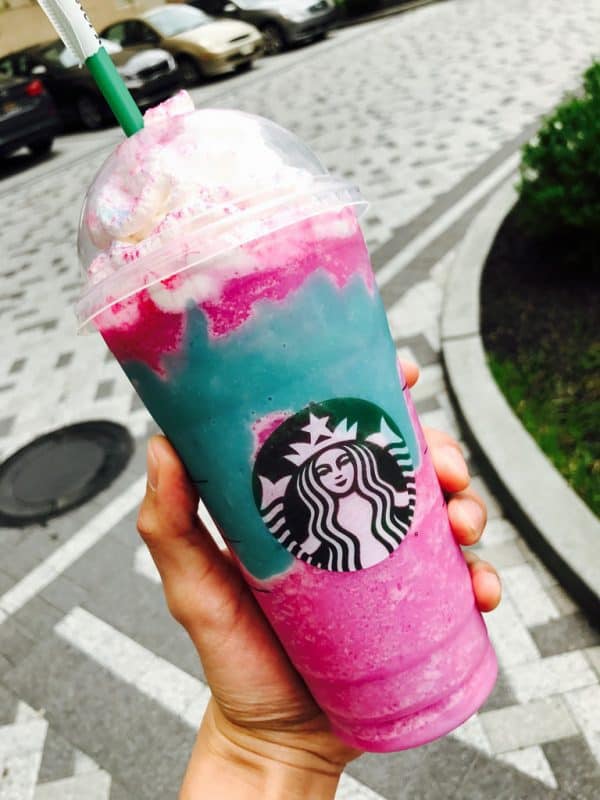unicorn, frappuccino, starbucks, healthy unicorn drinks