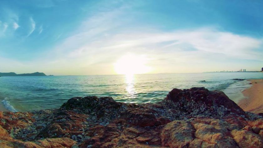 Watch an Amazing Sunset in 360° from Beach in Thailand