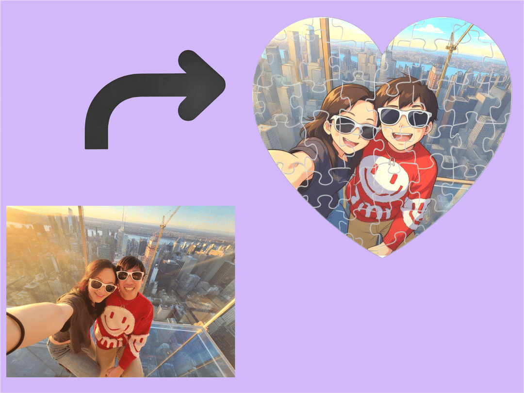 Heart Puzzle Anime Example