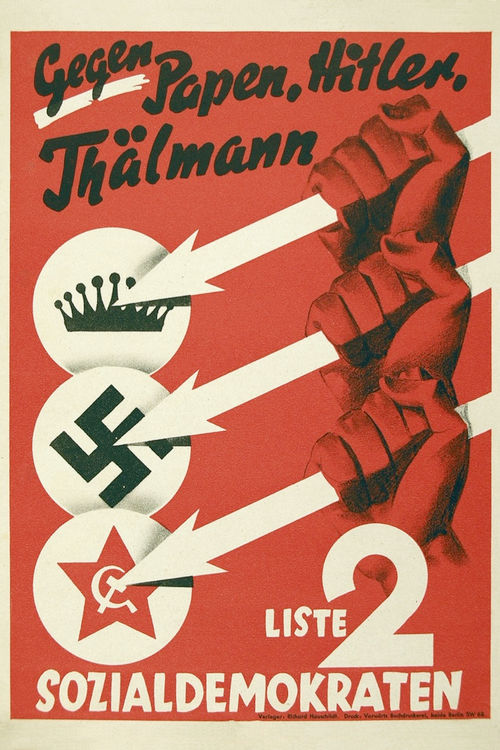 An SPD (Social Democratic Party of Germany) propaganda poster.