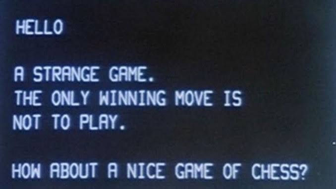 From the 1983 sci-fi thriller WarGames.