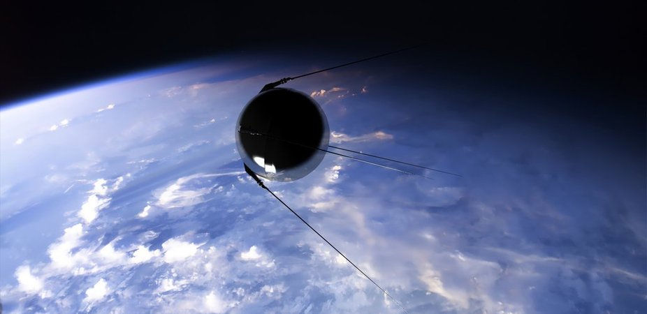 The Soviet Union’s Sputnik 1, the first satellite launched into space in 1957.