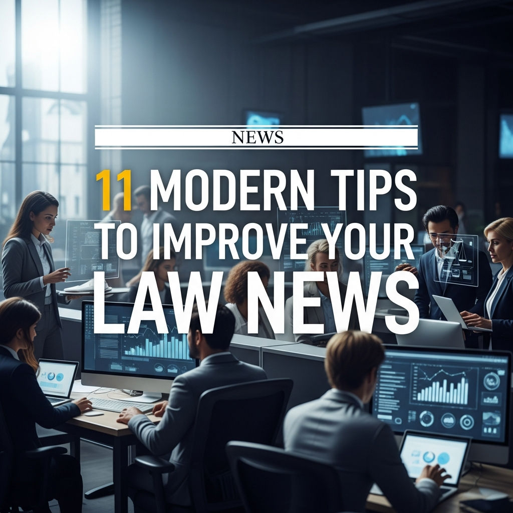 11 Modern Tips to Improve Your Law News