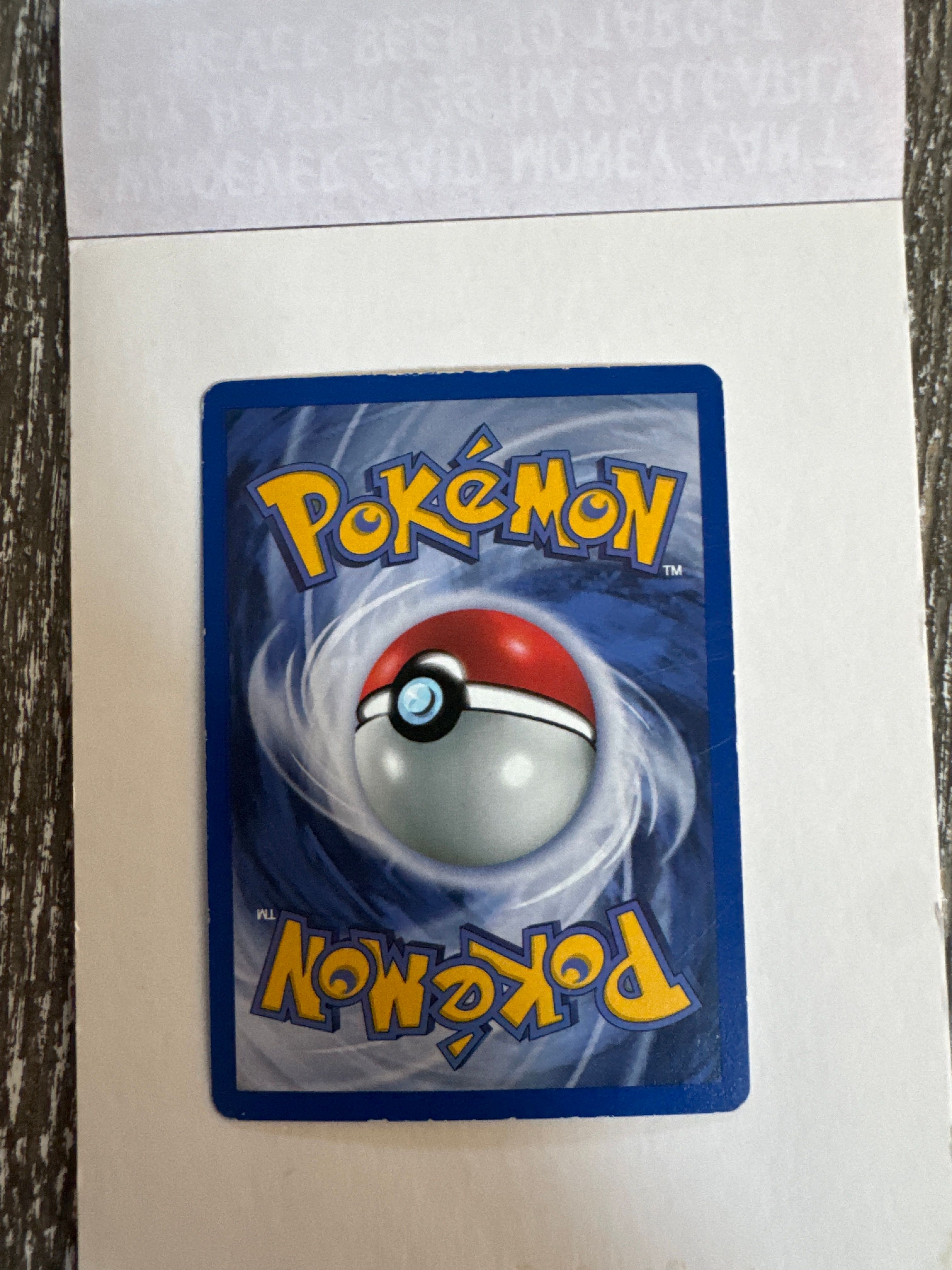 Back Card