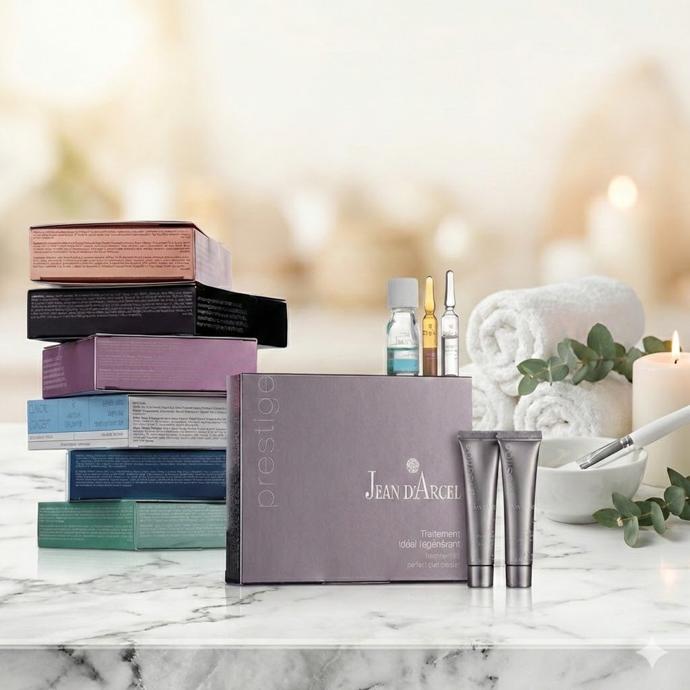 Personal facial kit prepared for a treatment